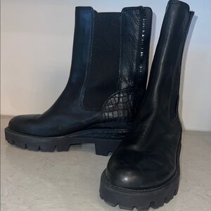 Black Leather Women's Boots (Sam Edelman)